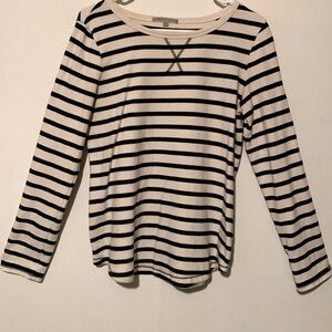 Gap Cotton Striped Long Sleeve Tee